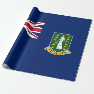 Papel De Presente Bandeira das Ilhas Virgens Britânicas (BVI)