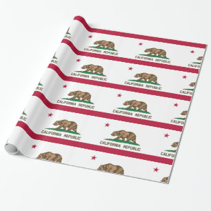 Papel De Presente Bandeira de Califórnia