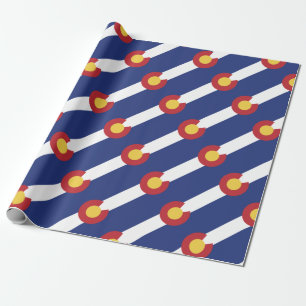 Papel De Presente Bandeira de Colorado