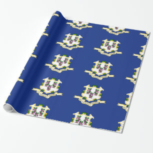 Papel De Presente Bandeira de Connecticut