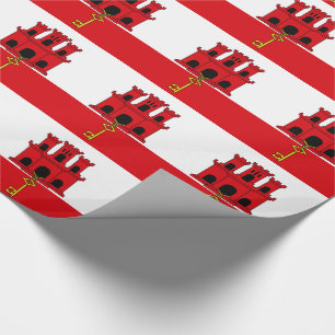 Papel De Presente Bandeira de Gibraltar