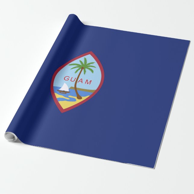 Papel De Presente bandeira de Guam (Desenrolado)