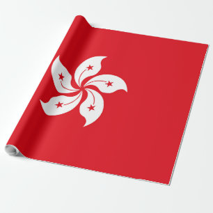 Papel De Presente Bandeira de Hong Kong