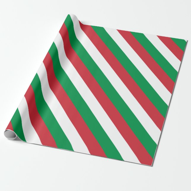 Papel De Presente Bandeira de Itália (Desenrolado)