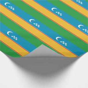Papel De Presente Bandeira de Karakalpakstan