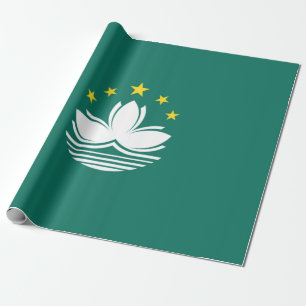 Papel De Presente Bandeira de Macau