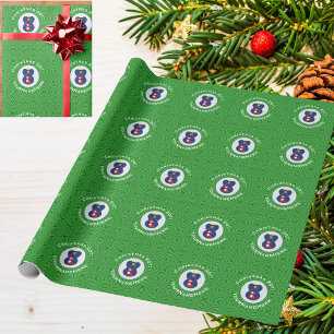 Papel De Presente Bandeira de Natal Personalizada Anjo Nepali