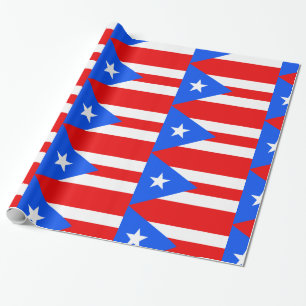 Papel De Presente Bandeira de Puerto Rico
