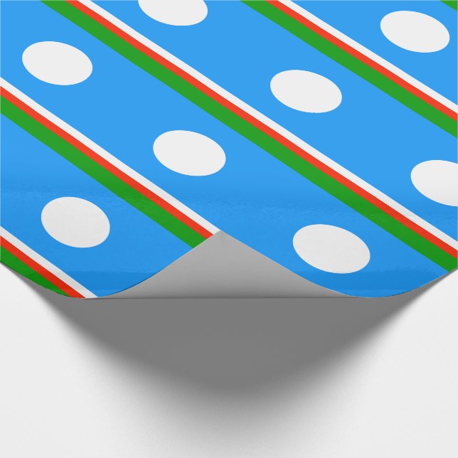 Papel De Presente Bandeira de Sakha (Ponta)