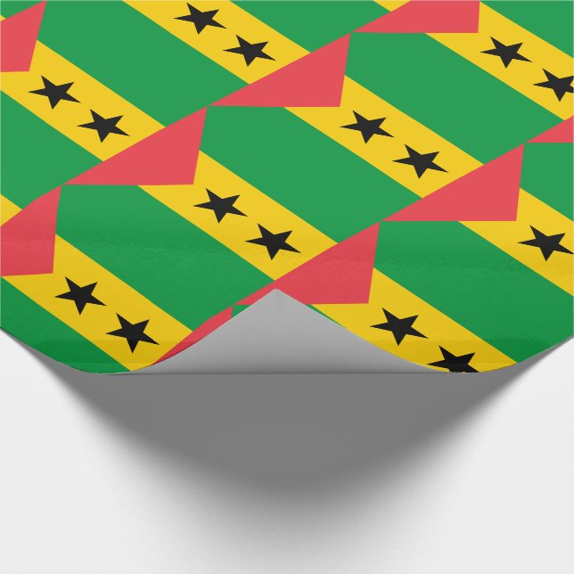 Papel De Presente Bandeira de São Tomé e Príncipe (Ponta)