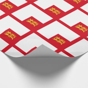 Papel De Presente Bandeira de Sark