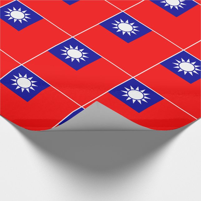 Papel De Presente Bandeira de Taiwan (Ponta)