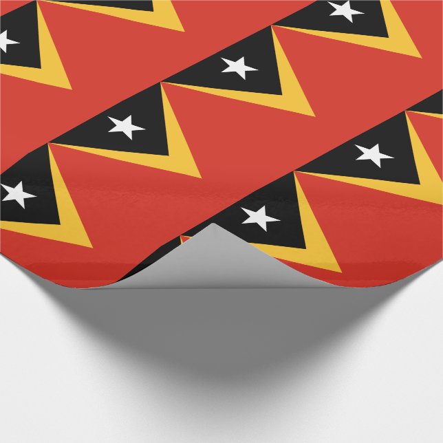 Papel De Presente Bandeira de Timor Leste (Ponta)