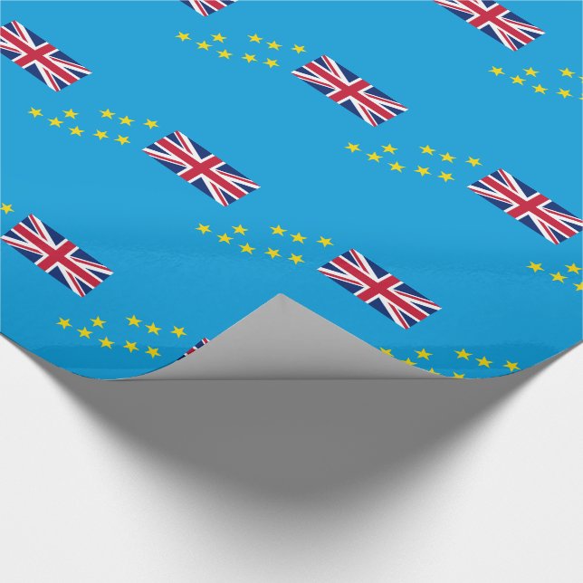 Papel De Presente Bandeira de Tuvalu (Ponta)