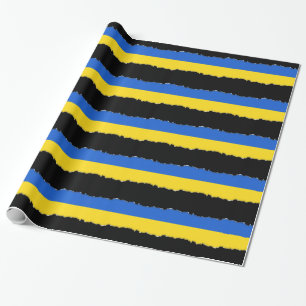 Papel De Presente Bandeira de Ucrânia