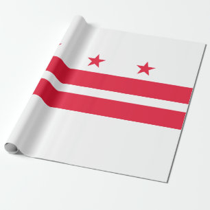 Papel De Presente Bandeira de Washington D.C. (distrito de Columbia)