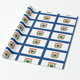 Papel De Presente Bandeira de West Virginia