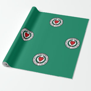 Papel De Presente Bandeira de Worcester, Massachusetts 