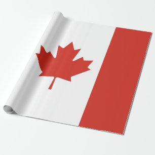 Papel De Presente Bandeira do Canadá (Folha de Bordo) (Canadá)