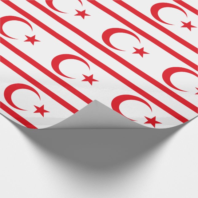 Papel De Presente Bandeira do Chipre do Norte (Ponta)