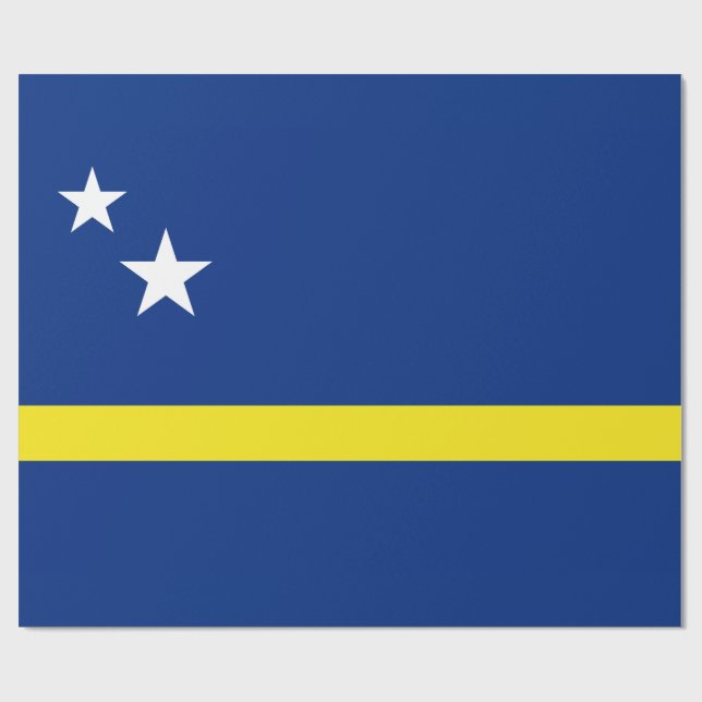 Papel De Presente Bandeira do Curaçau (Aberto)