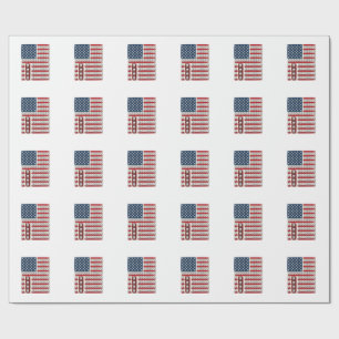 Papel De Presente Bandeira do Dente de Dentista Patriota