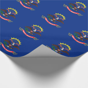 Papel De Presente Bandeira do Estado da Dakota do Norte