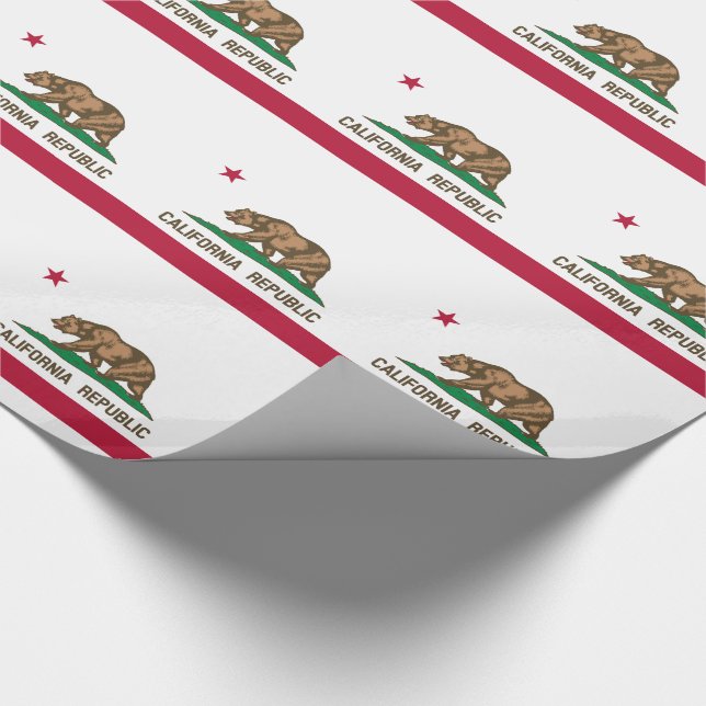Papel De Presente Bandeira do Estado da República da Califórnia (Ponta)