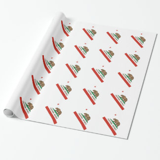 Papel De Presente Bandeira do estado da república de Califórnia