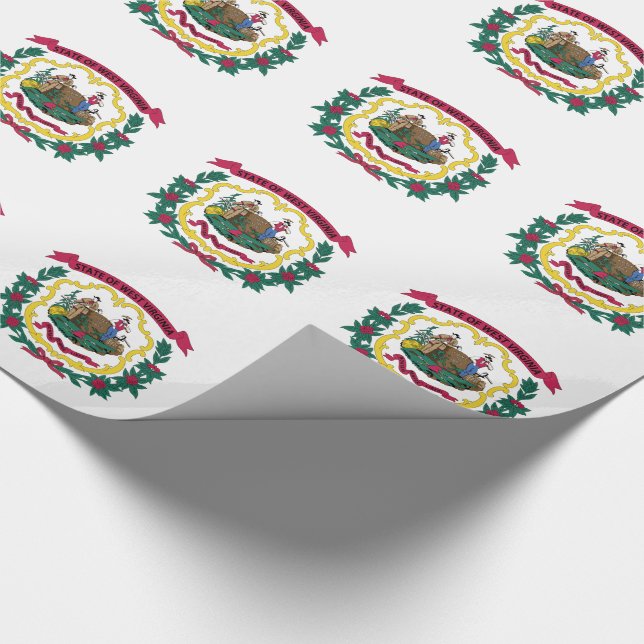 Papel De Presente Bandeira do Estado da Virgínia Ocidental (Ponta)