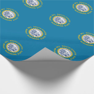 Papel De Presente Bandeira do Estado de Dakota do Sul