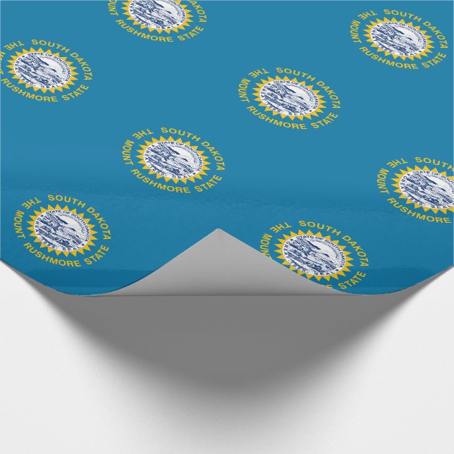 Papel De Presente Bandeira do Estado de Dakota do Sul (Ponta)