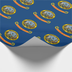 Papel De Presente Bandeira do Estado de Idaho
