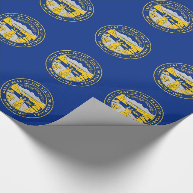 Papel De Presente Bandeira do Estado de Nebraska (Ponta)