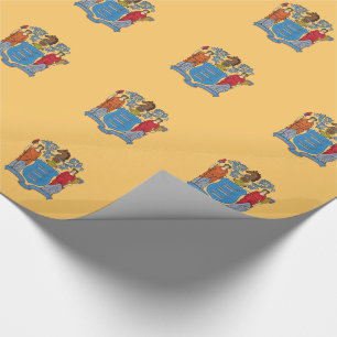 Papel De Presente Bandeira do Estado de Nova Jersey