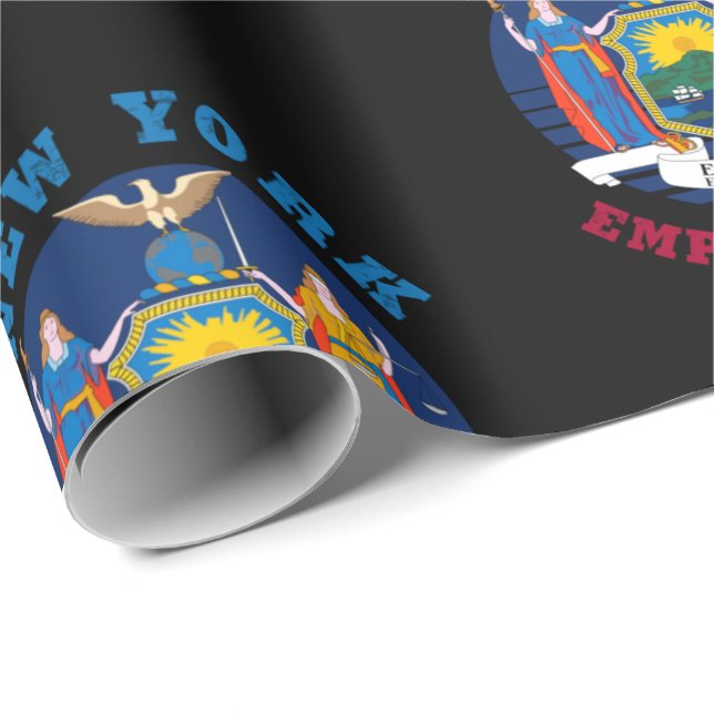 PAPEL DE PRESENTE BANDEIRA DO ESTADO DE NOVA YORK (Ponta do rolo)