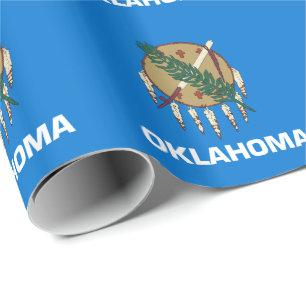 Papel De Presente Bandeira do Estado de Oklahoma