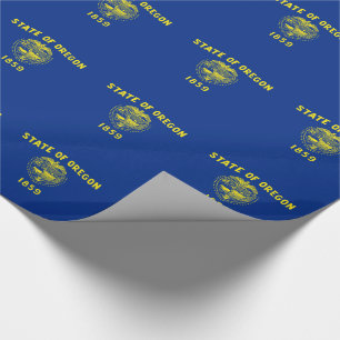 Papel De Presente Bandeira do Estado de Oregon