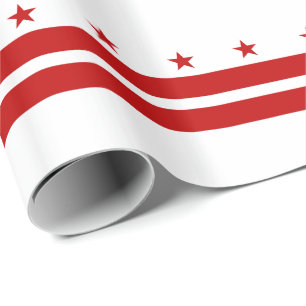 Papel De Presente Bandeira do Estado de Washington DC