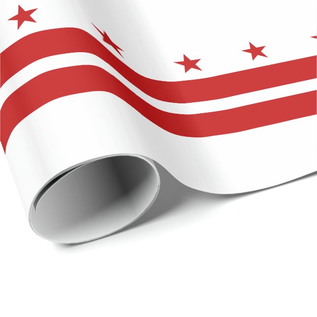 Papel De Presente Bandeira do Estado de Washington DC (Ponta do rolo)