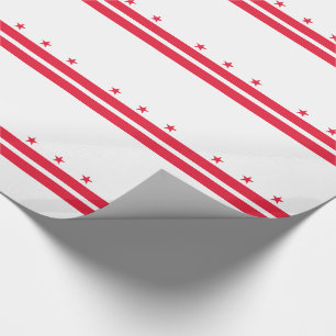 Papel De Presente Bandeira do Estado de Washington DC