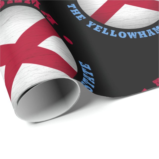 PAPEL DE PRESENTE BANDEIRA DO ESTADO DO ALABAMA (Ponta do rolo)