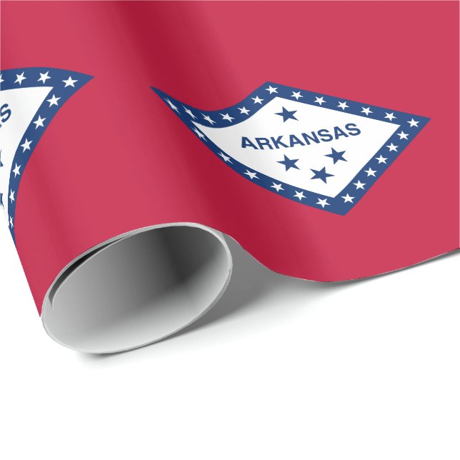 Papel De Presente Bandeira do Estado do Arkansas (Ponta do rolo)