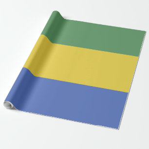 Papel De Presente Bandeira do Gabão
