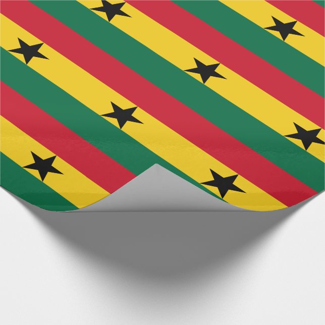 Papel De Presente Bandeira do Gana (Ponta)