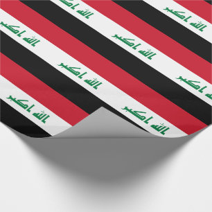 Papel De Presente Bandeira do Iraque