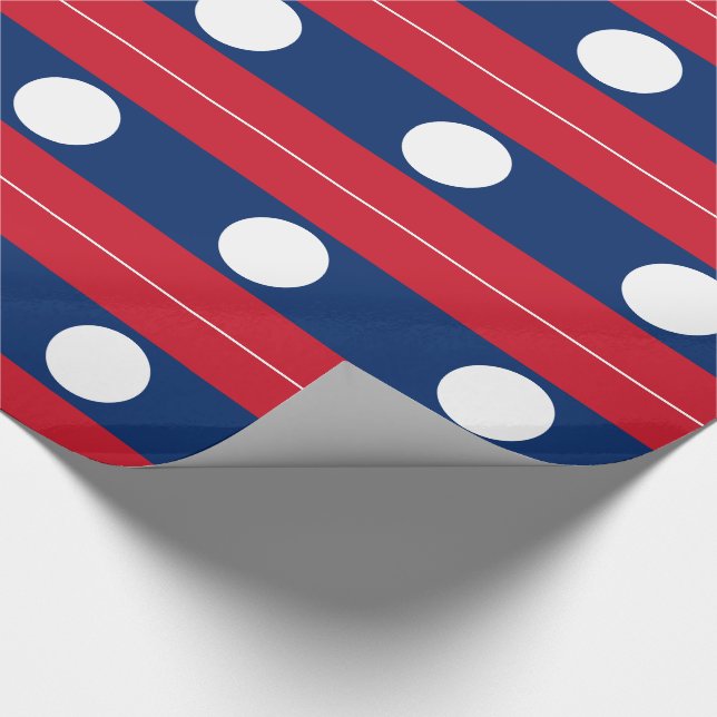 Papel De Presente Bandeira do Laos (Ponta)
