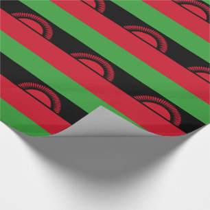 Papel De Presente Bandeira do Malawi