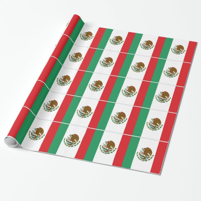 Papel De Presente Bandeira do México (Desenrolado)