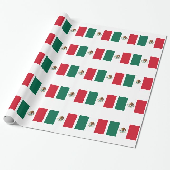 Papel De Presente Bandeira do México (Desenrolado)